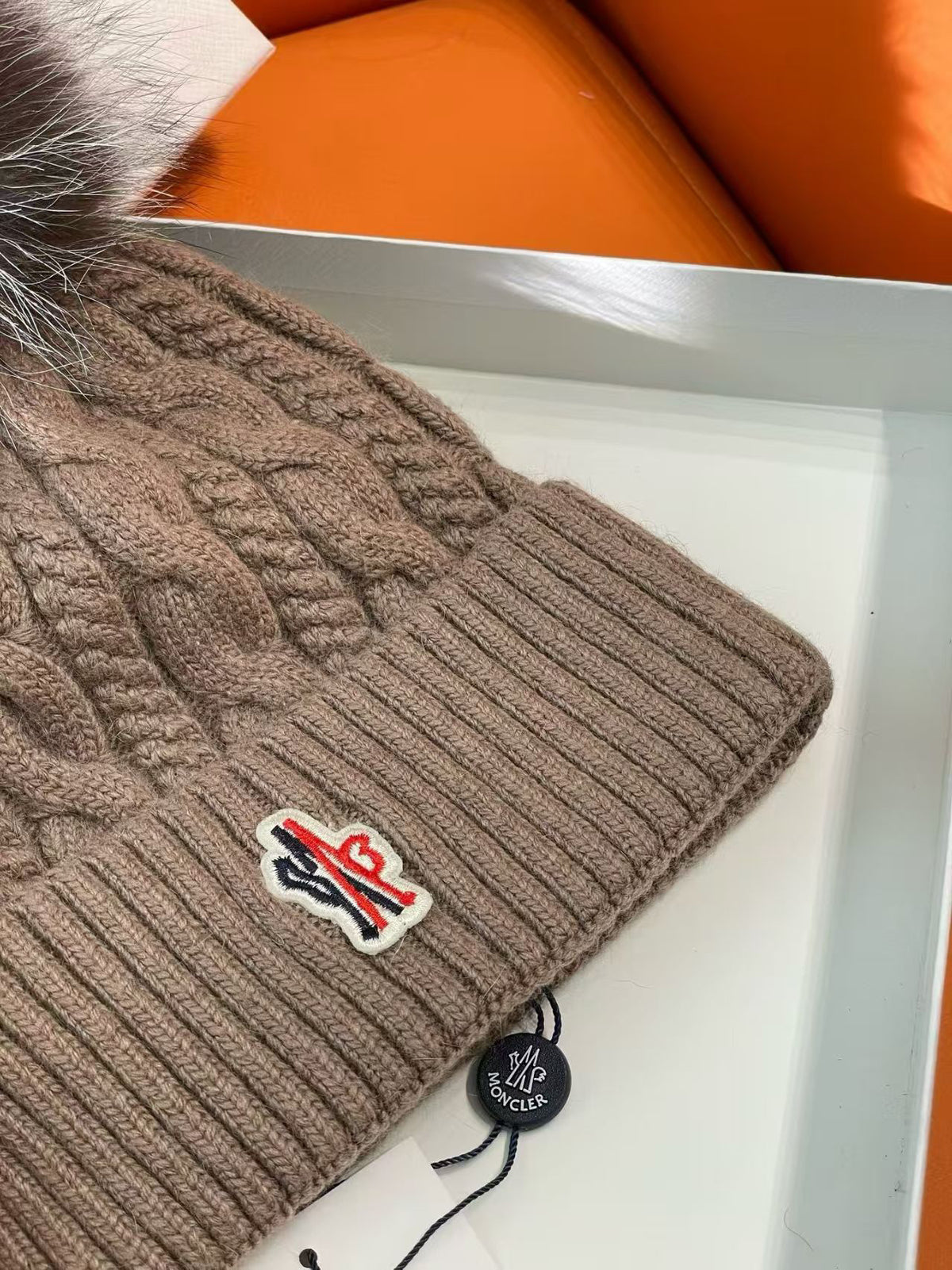 Moncler Knit Pom-Pom Beanie - 1149273309 - Photo 8
