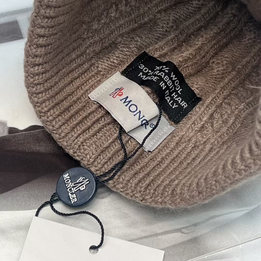 Moncler Logo Detail Knit Beanie - 1107214092 - Photo 8