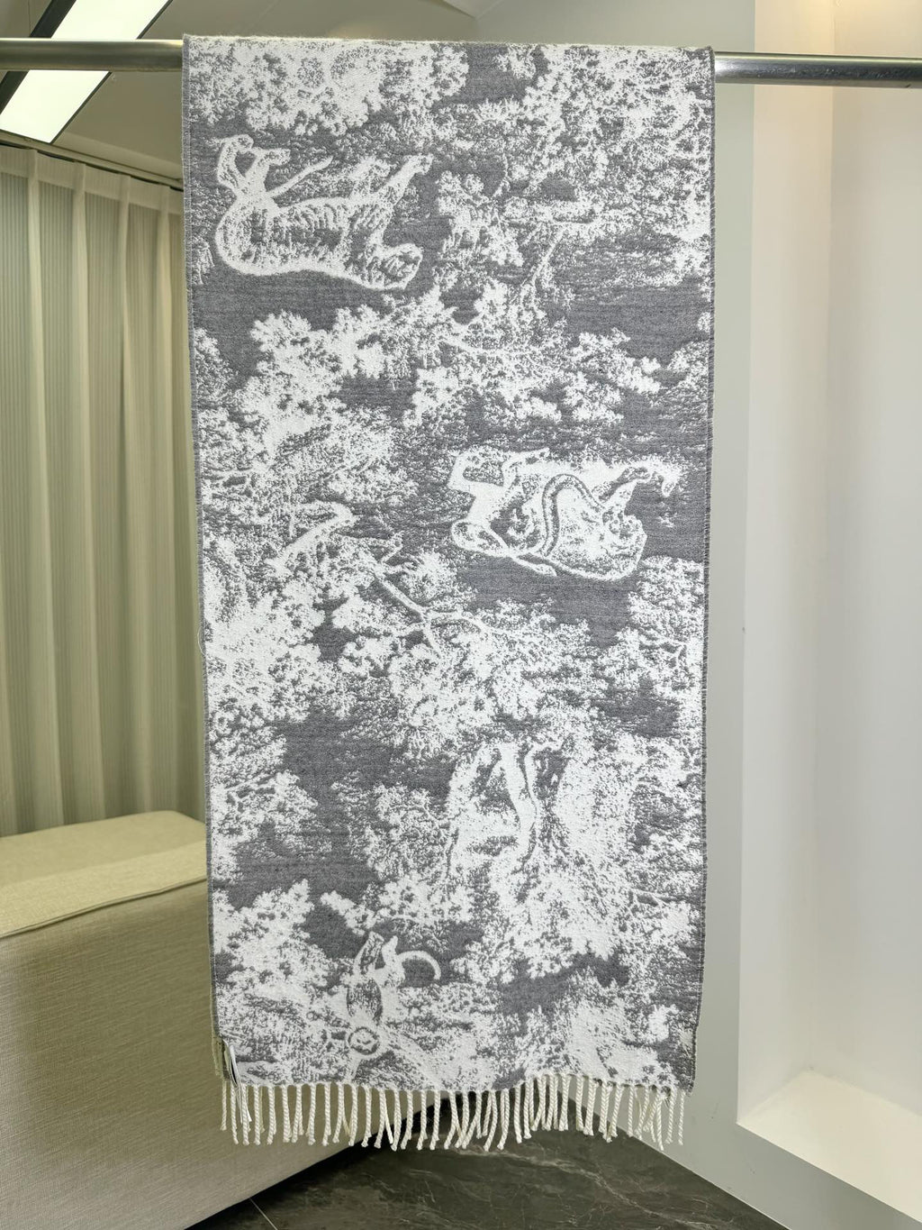 Dior Jacquard Printed Scarf - 973644643 - Photo 8