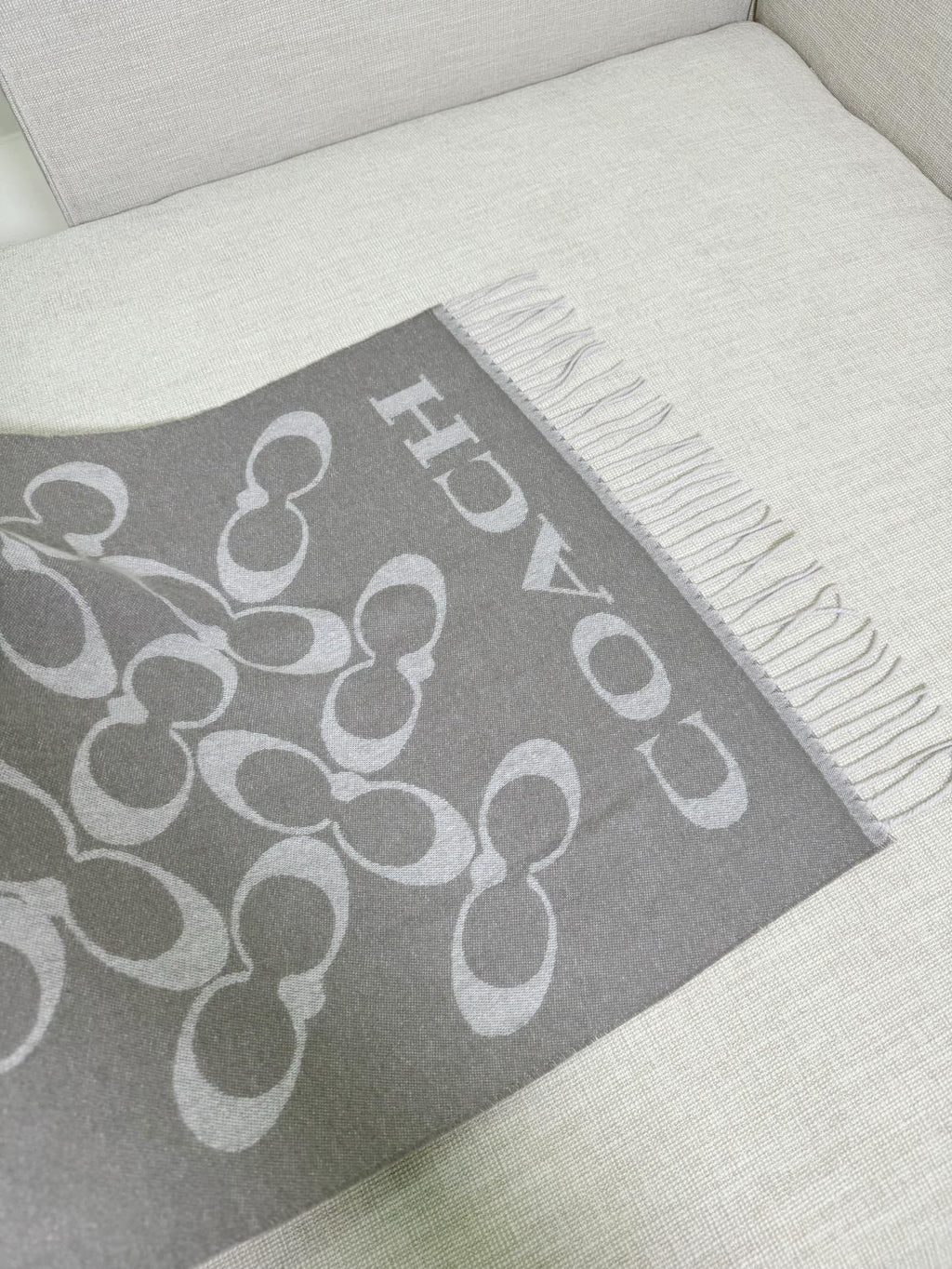 Coach Logo Detail Scarf - 973282533 - Photo 8