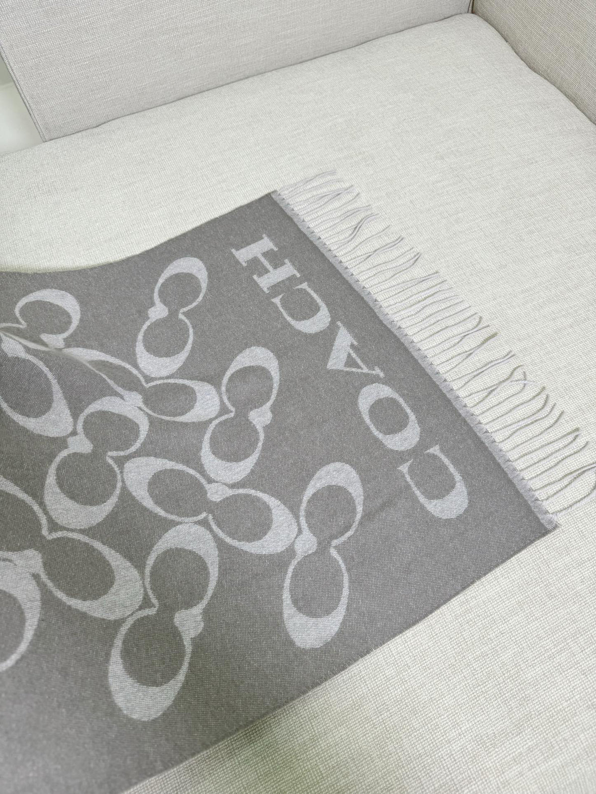 Coach Logo Detail Scarf - 973282533 - Photo 8