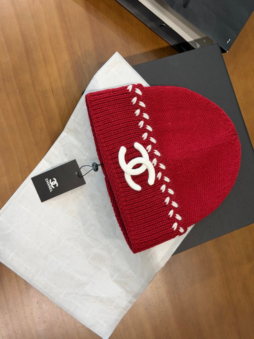 Chanel Knit Beanie - 1245543977 - Photo 8