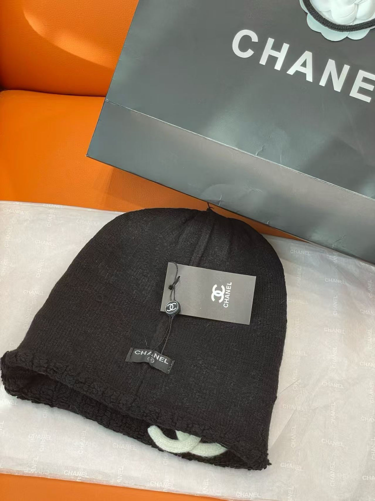 Chanel Colorblock Knit Beanie - 1149273248 - Photo 8