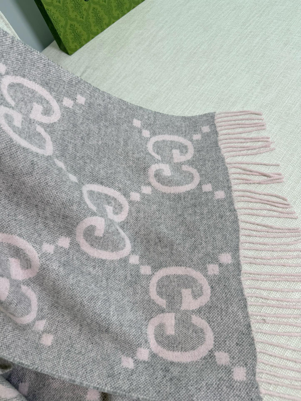 Gucci Jacquard Colorblock Scarf - 973282665 - Photo 8
