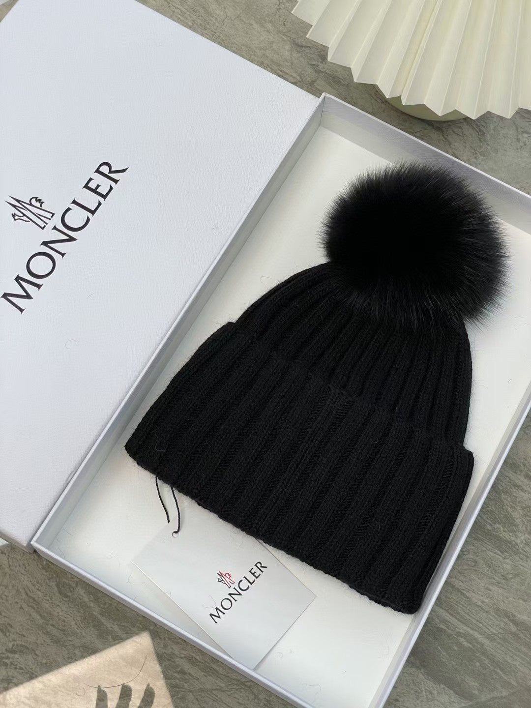 Moncler Knit Pom-Pom Beanie - 1107213972 - Photo 8