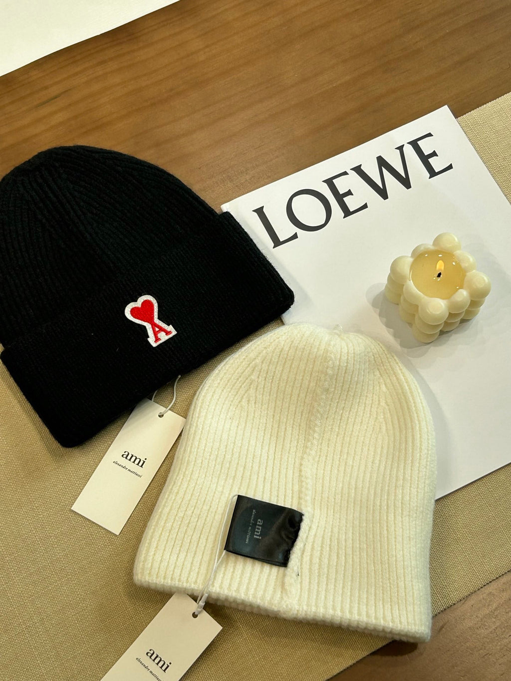 Ami Paris Embroidered Knit Beanie - 1107214118 - Photo 8
