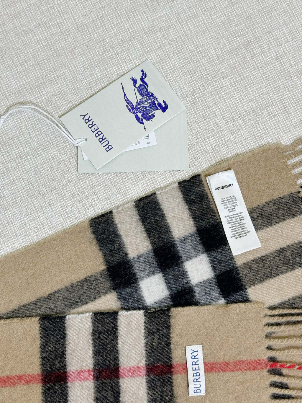 Burberry Check Pattern Printed Scarf - 973645619 - Photo 8