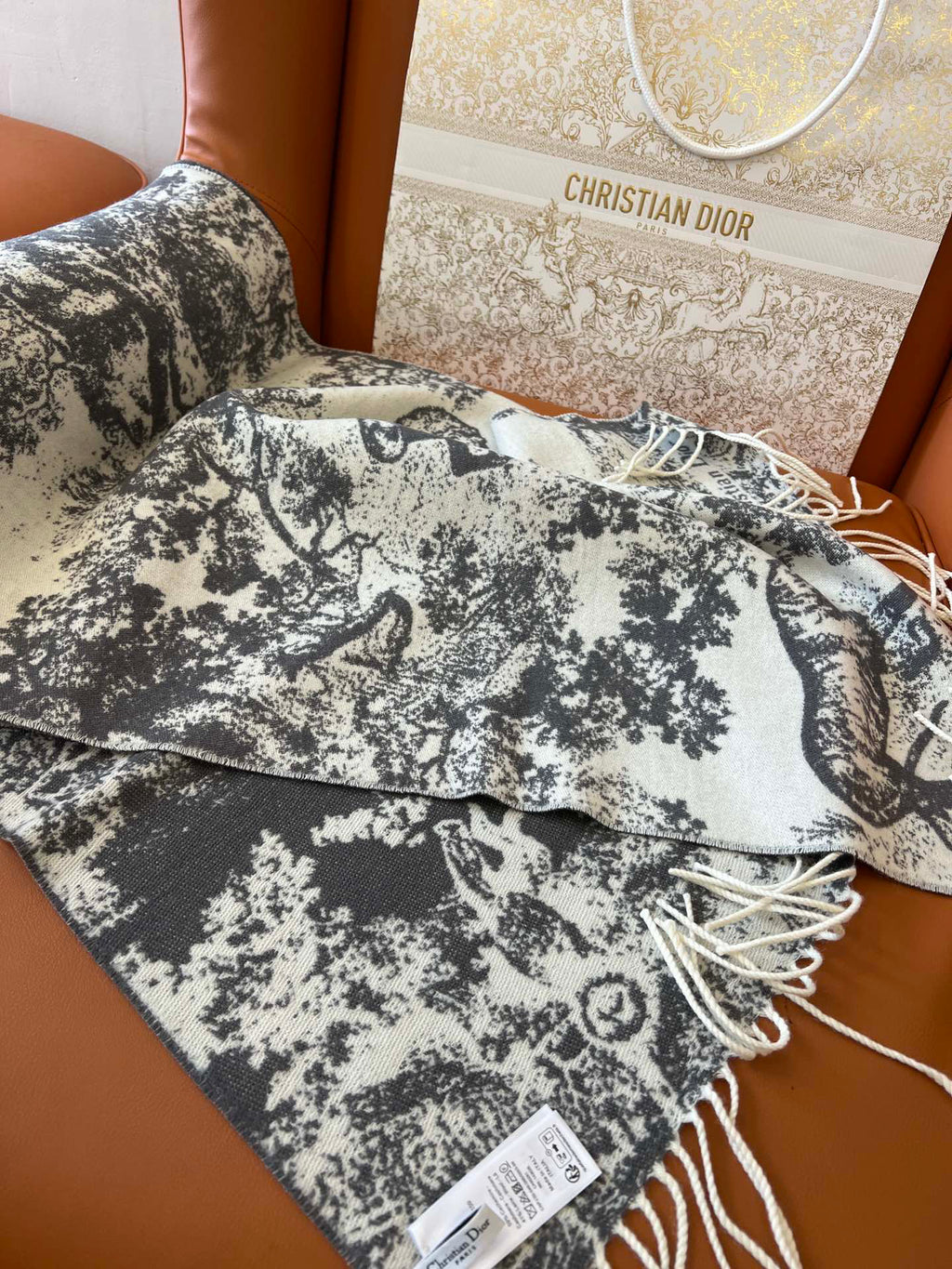 Dior Jacquard Printed Scarf - 984597601 - Photo 8