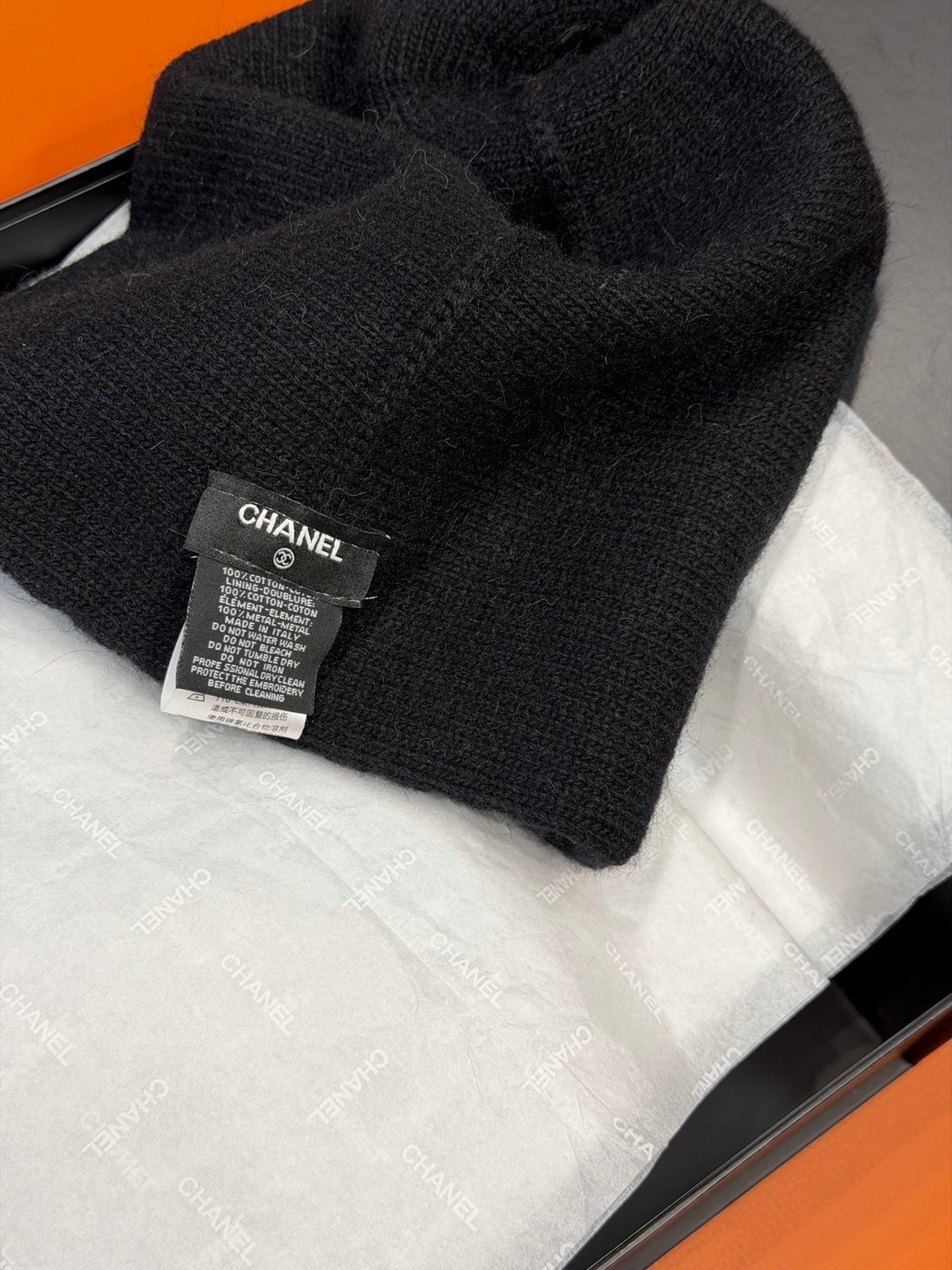 Chanel Embroidered Knit Beanie - 1245544682 - Photo 8