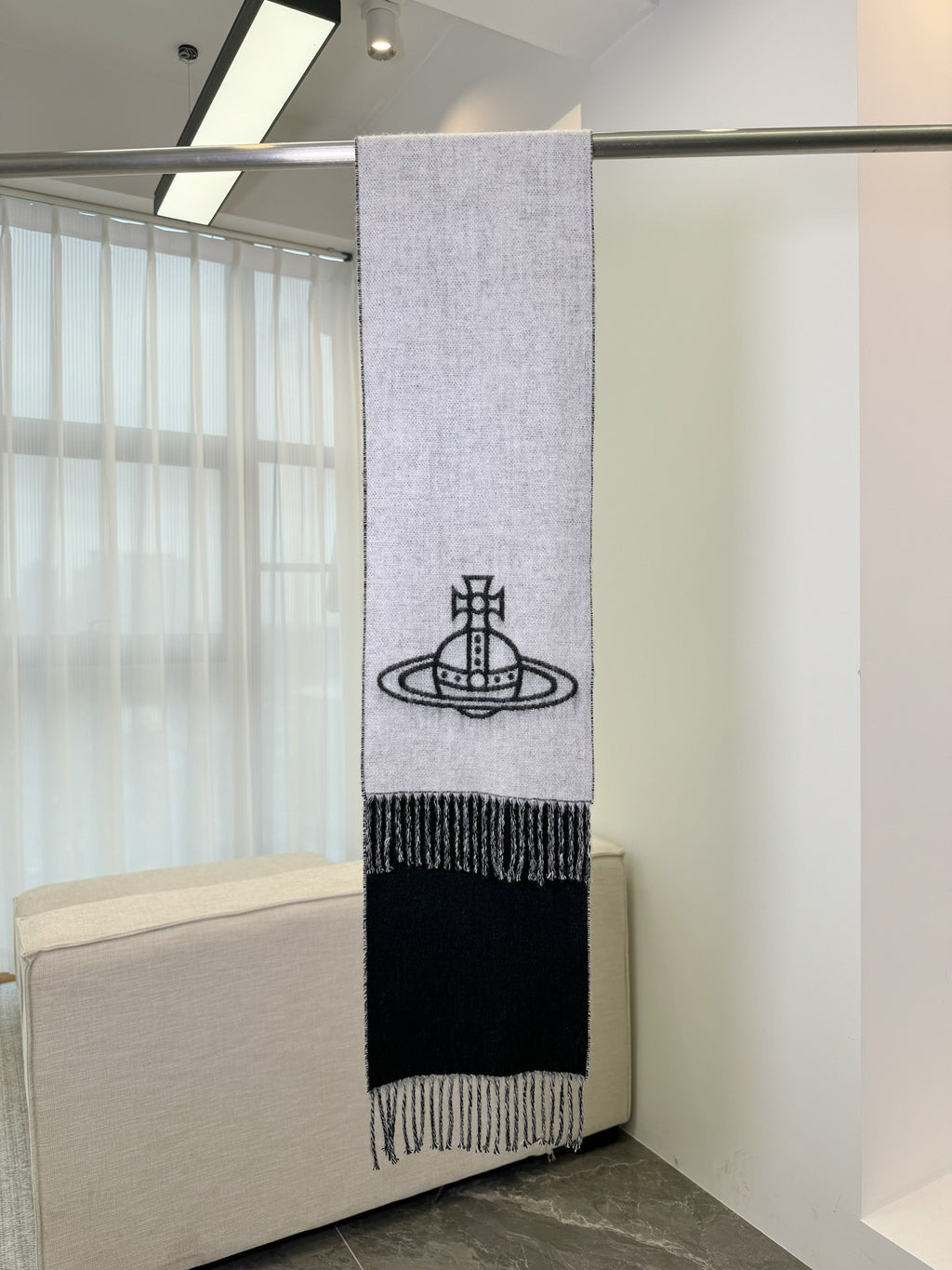 Vivienne Westwood Jacquard Logo Detail Scarf - 973237879 - Photo 8