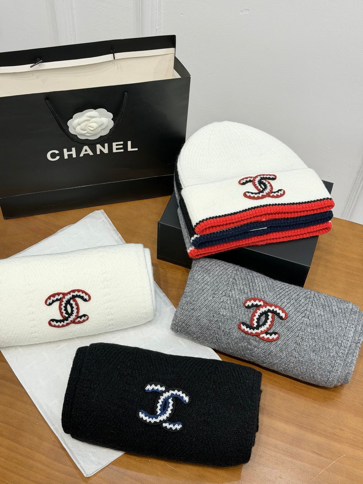 Chanel Embroidered Colorblock Accessory Set - 1245544829 - Photo 8