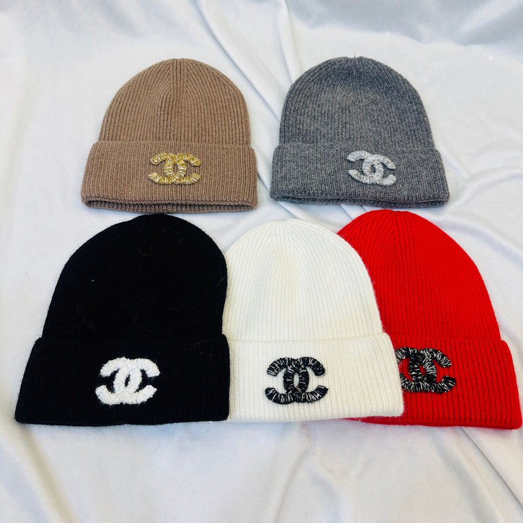 Chanel Logo Detail Knit Beanie - 1141779406 - Photo 8