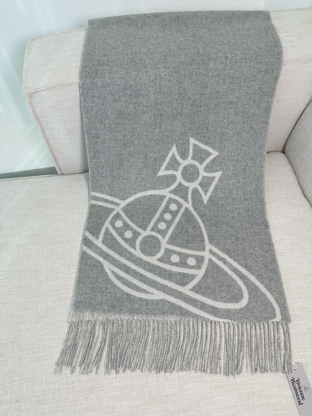 Vivienne Westwood Jacquard Logo Detail Scarf - 973646155 - Photo 8