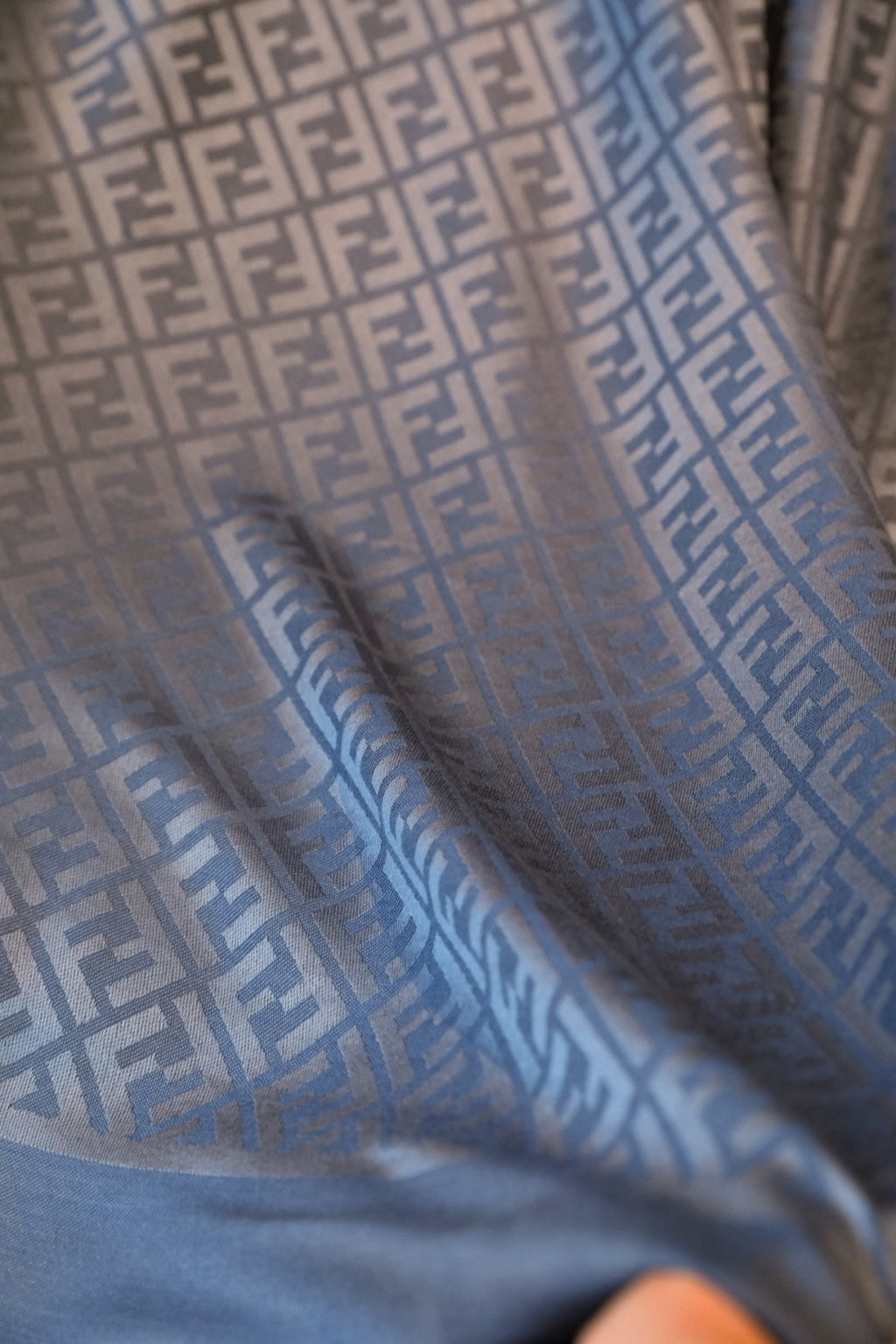 Fendi Jacquard Logo Detail Square Scarf - 1245374008 - Photo 8