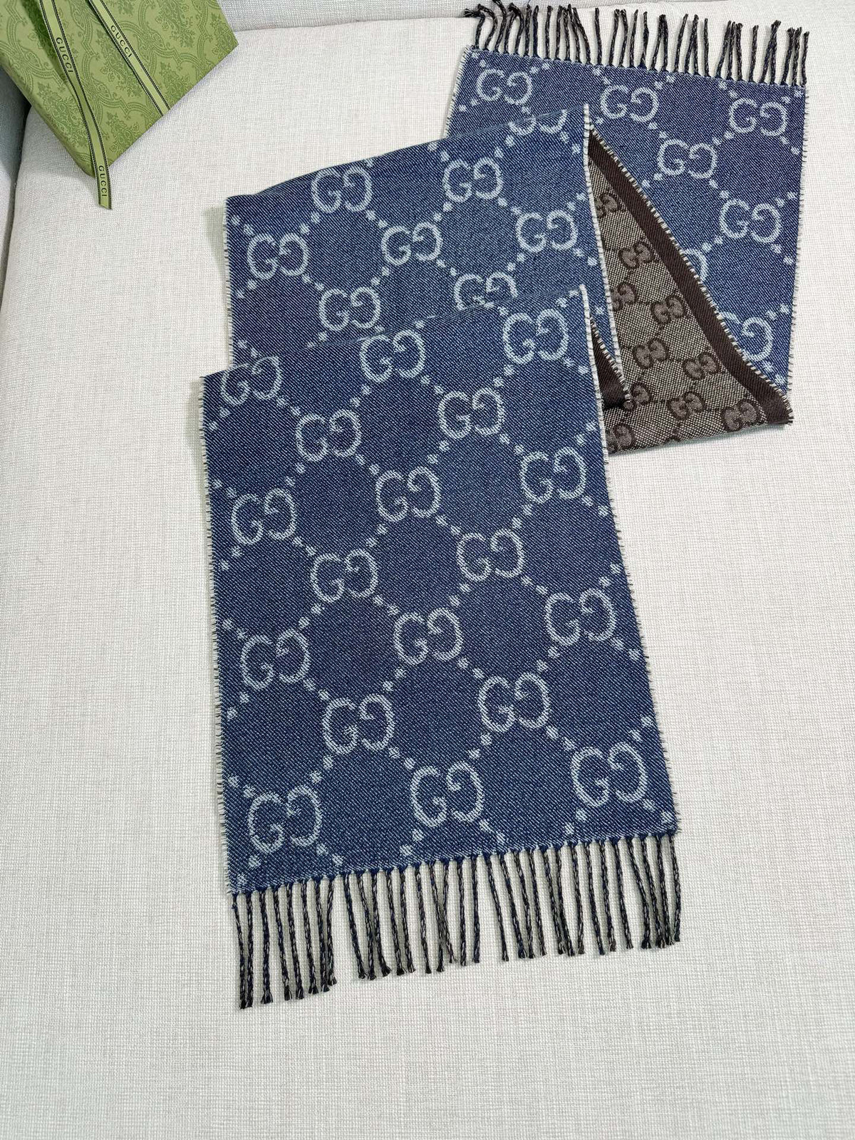 Gucci Jacquard Scarf - 973282403 - Photo 8