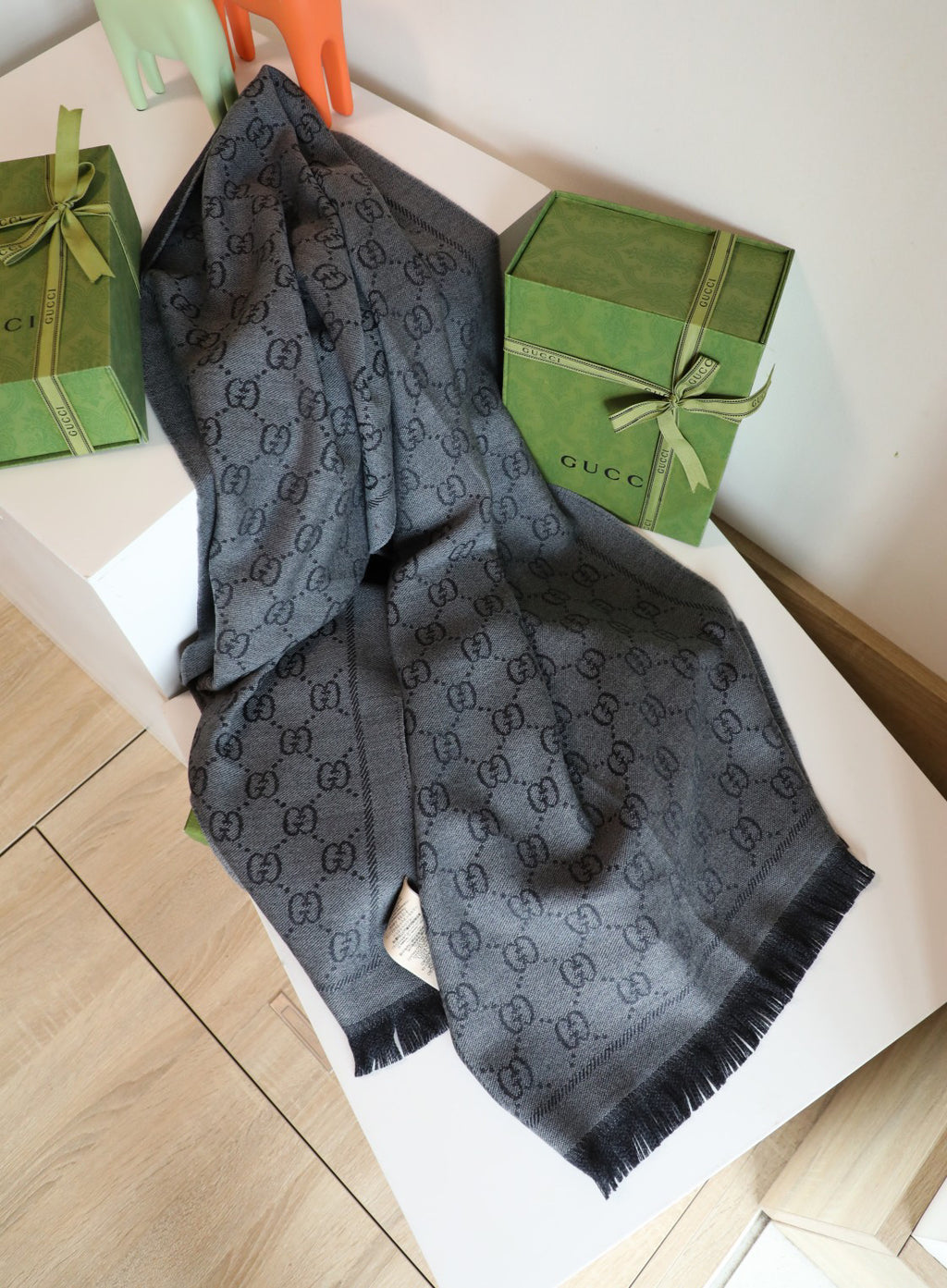 Gucci Colorblock Scarf - 973238753 - Photo 8