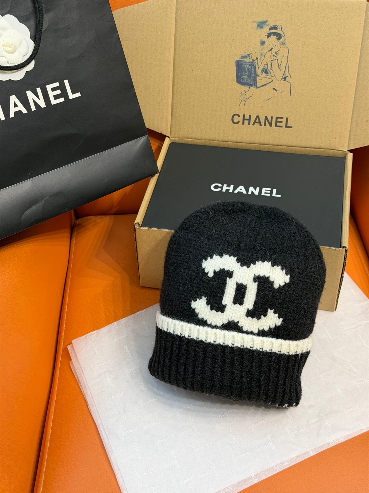 Chanel Jacquard Colorblock Accessory Set - 1245544643 - Photo 9