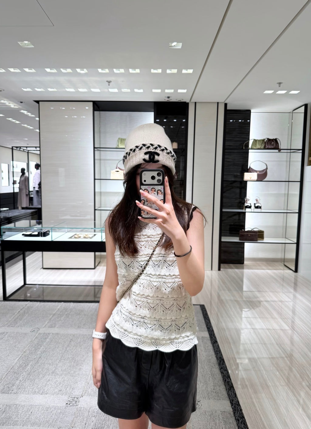 Chanel Colorblock Knit Beanie - 1245544019 - Photo 9