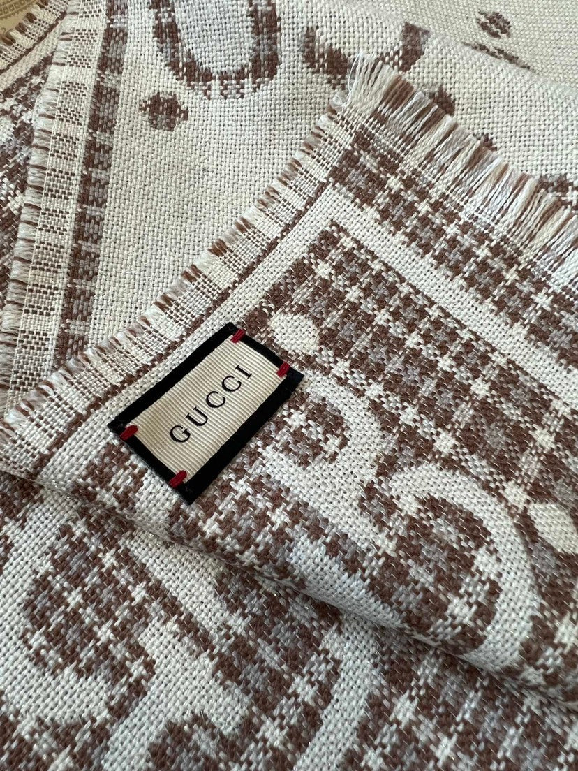 Gucci Check Pattern Scarf - 944939655 - Photo 9