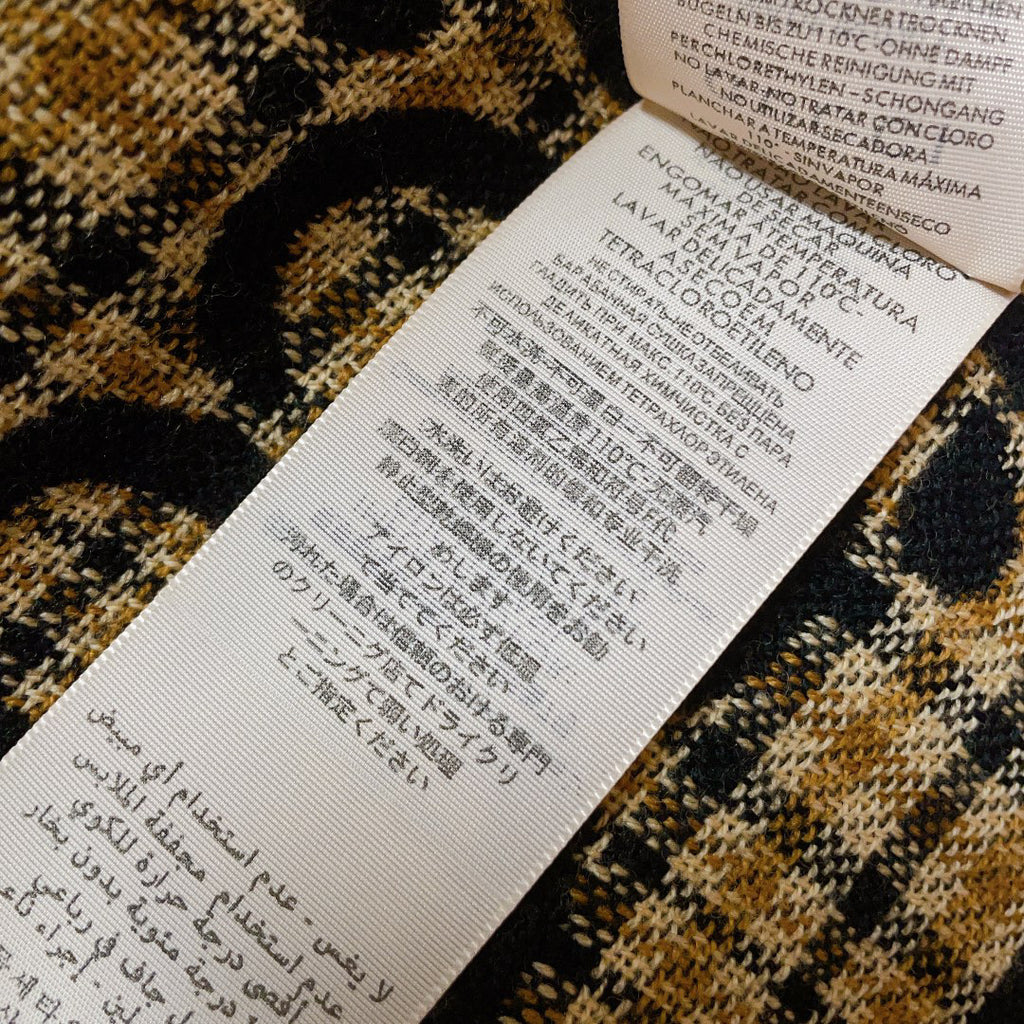 Gucci Check Pattern Logo Detail Scarf - 974834644 - Photo 9