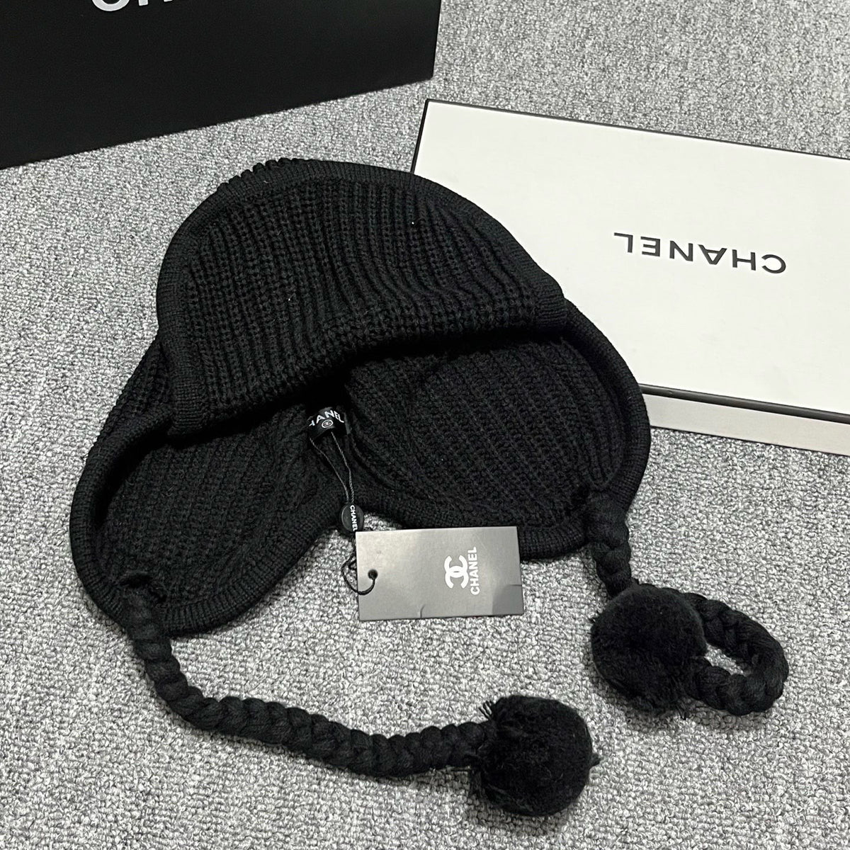 Chanel Logo Detail Knit Beanie - 1141779119 - Photo 9
