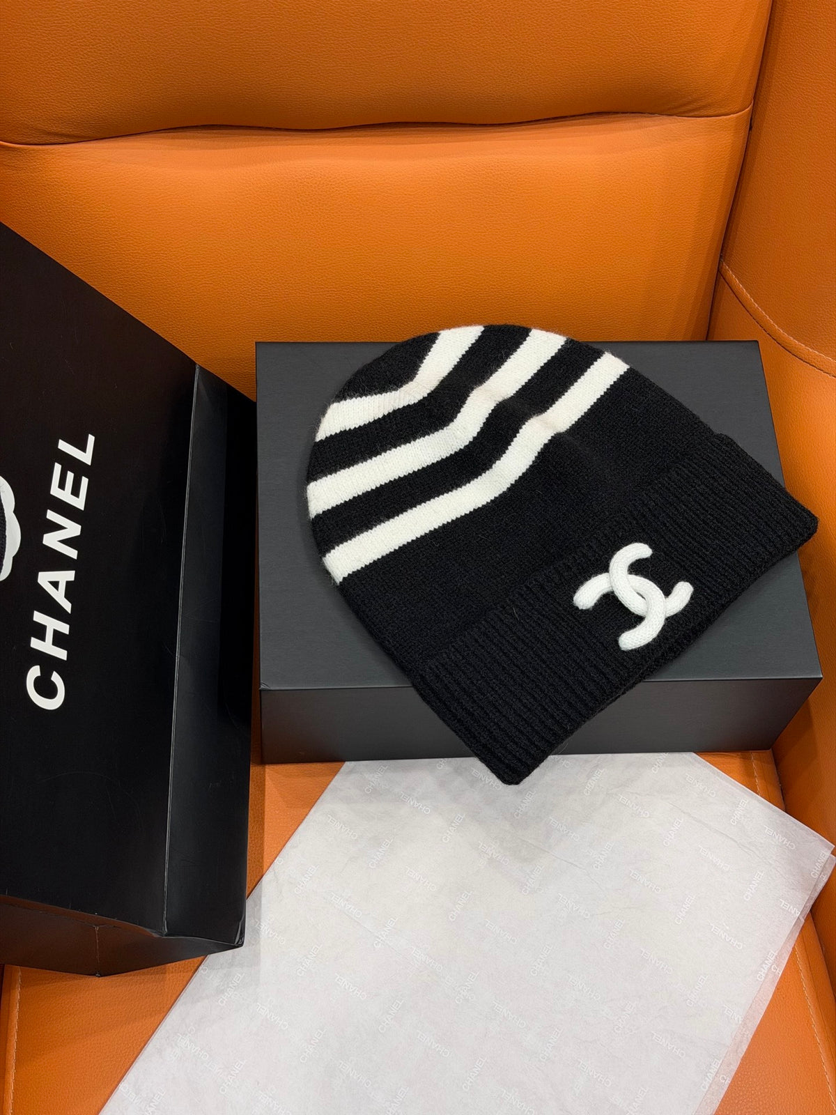 Chanel Knit Beanie - 1245543826 - Photo 9
