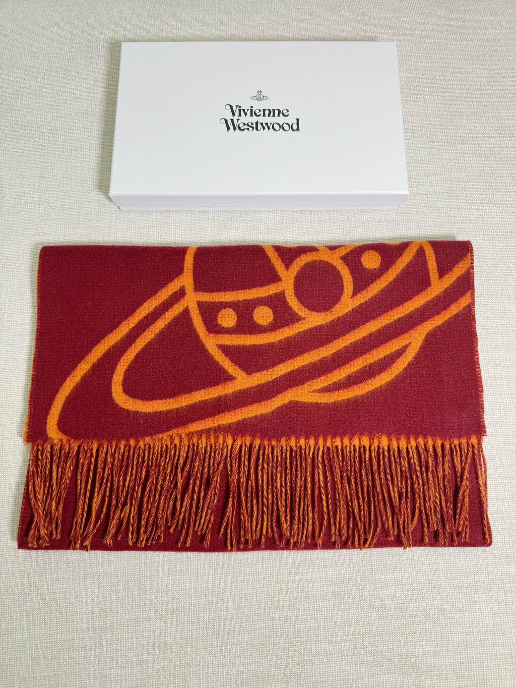 Vivienne Westwood Jacquard Logo Detail Scarf - 973646213 - Photo 9