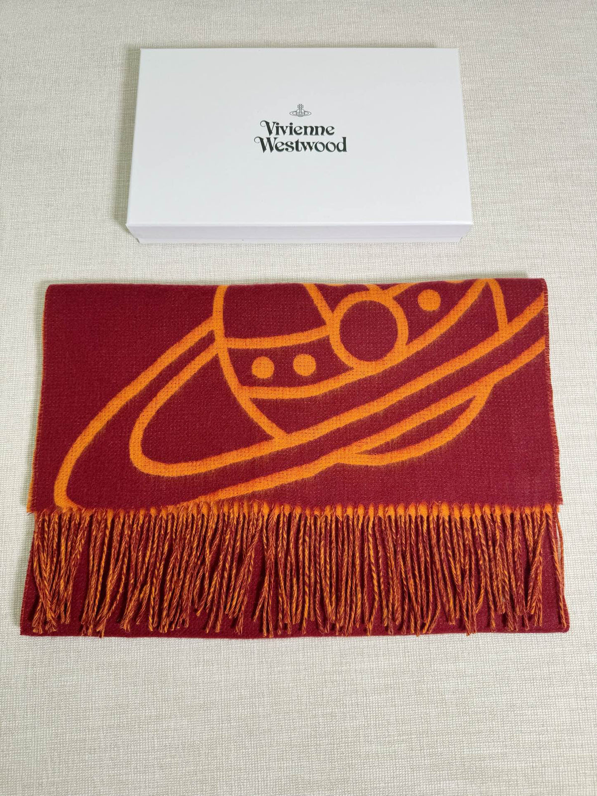 Vivienne Westwood Jacquard Logo Detail Scarf - 973646213 - Photo 9