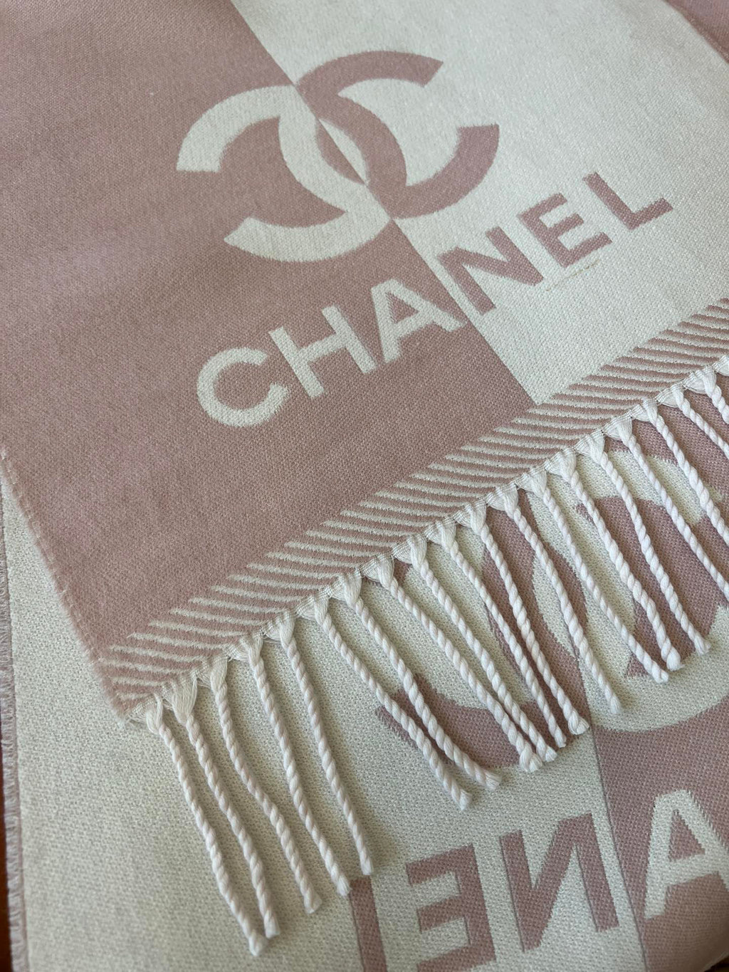 Chanel Jacquard Colorblock Scarf - 985843958 - Photo 9