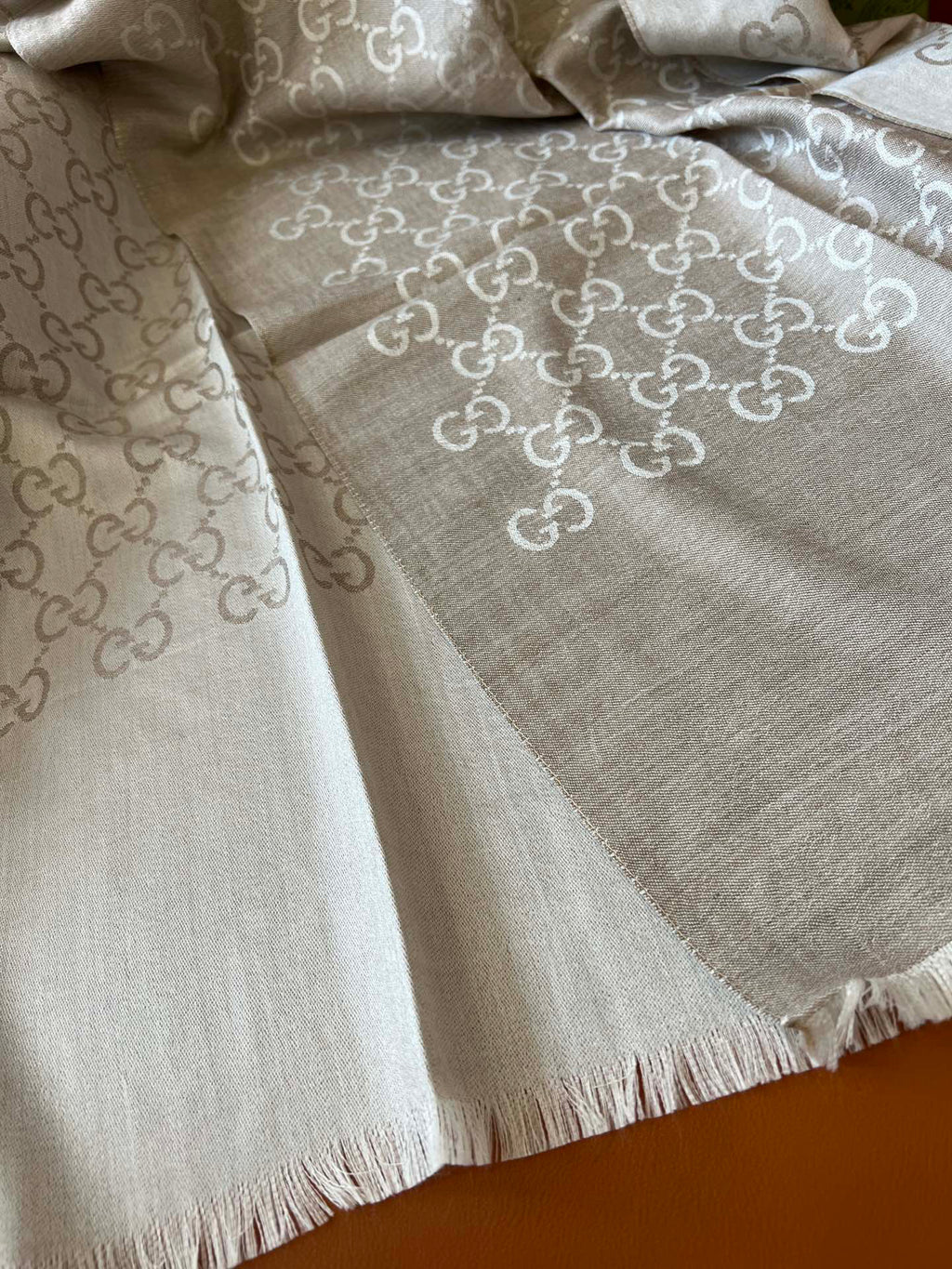 Gucci Jacquard Logo Detail Scarf - 985844482 - Photo 9