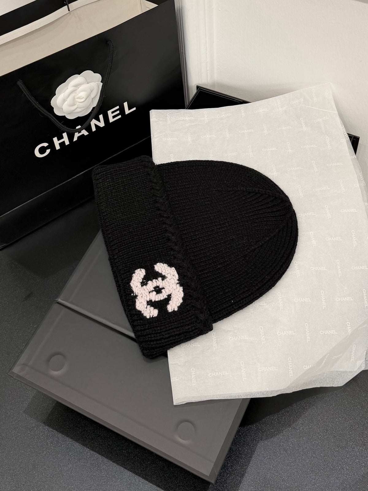 Chanel Jacquard Colorblock Beanie - 1245544461 - Photo 9