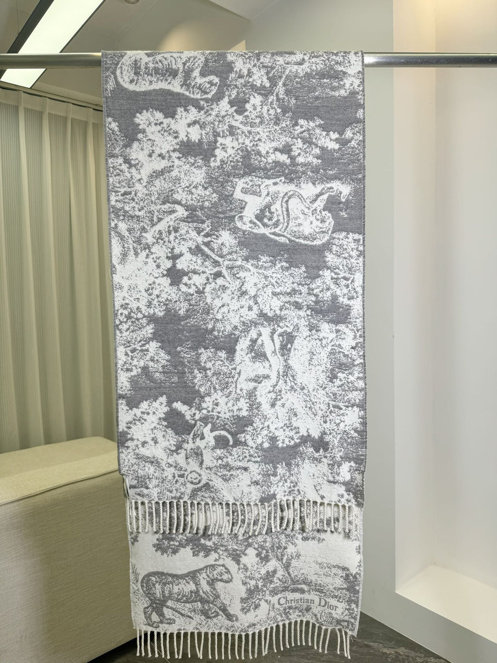 Dior Jacquard Printed Scarf - 973644643 - Photo 9