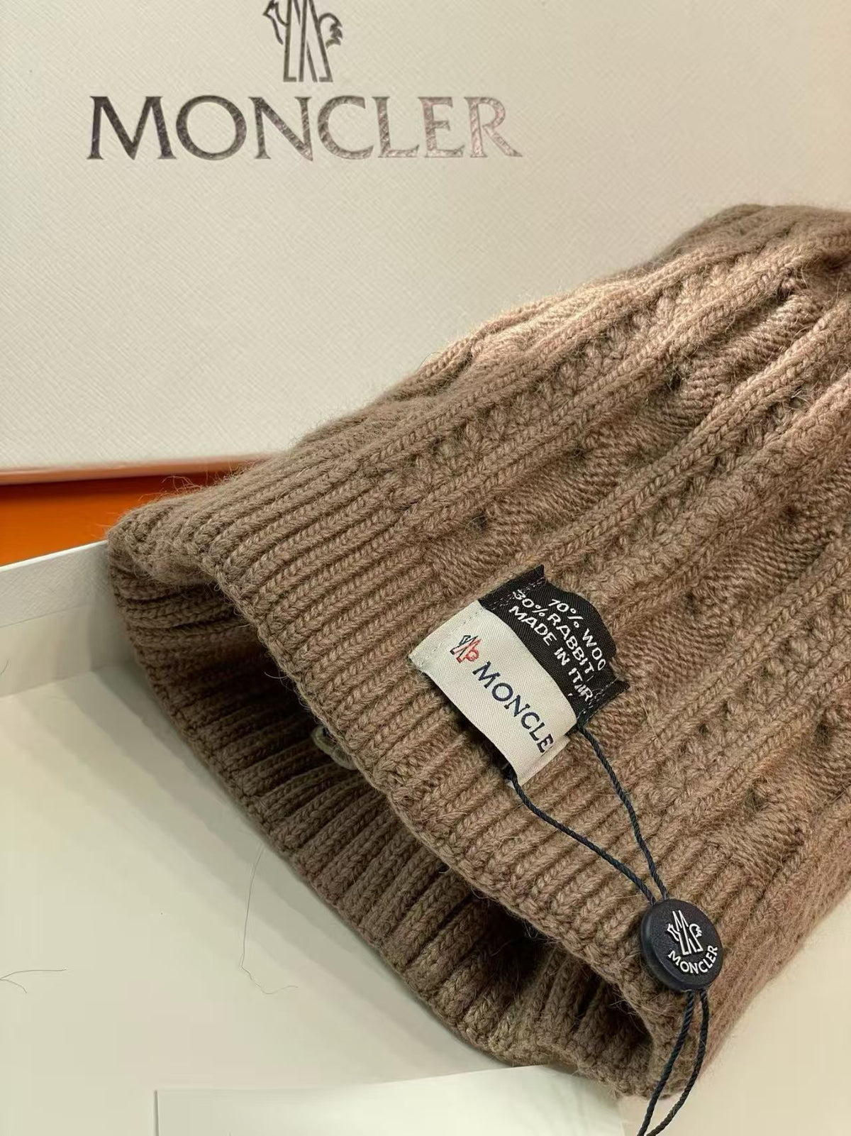 Moncler Knit Pom-Pom Beanie - 1149273309 - Photo 9