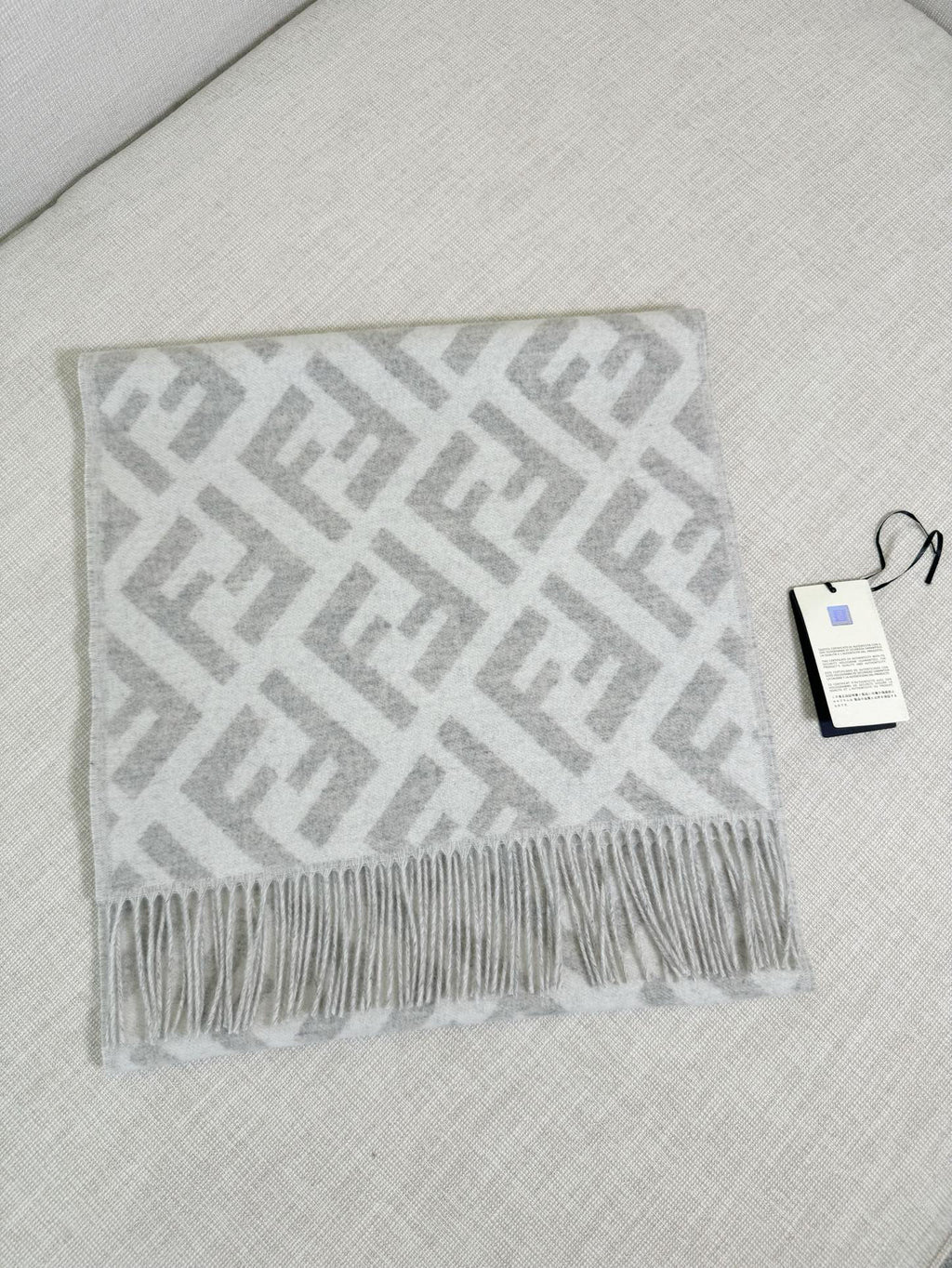Fendi Jacquard Logo Detail Scarf - 973645480 - Photo 9