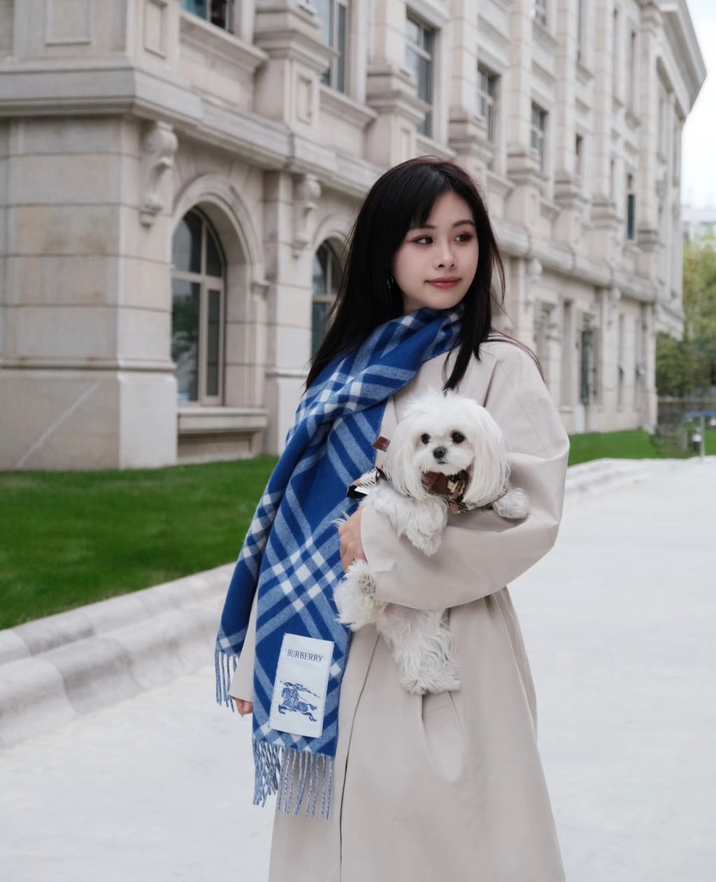 Burberry Check Pattern Scarf - 983835336 - Photo 9