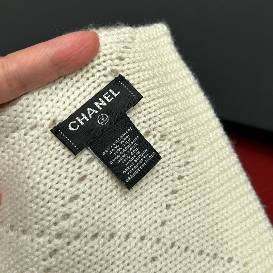 Chanel Jacquard Scarf - 984597935 - Photo 9