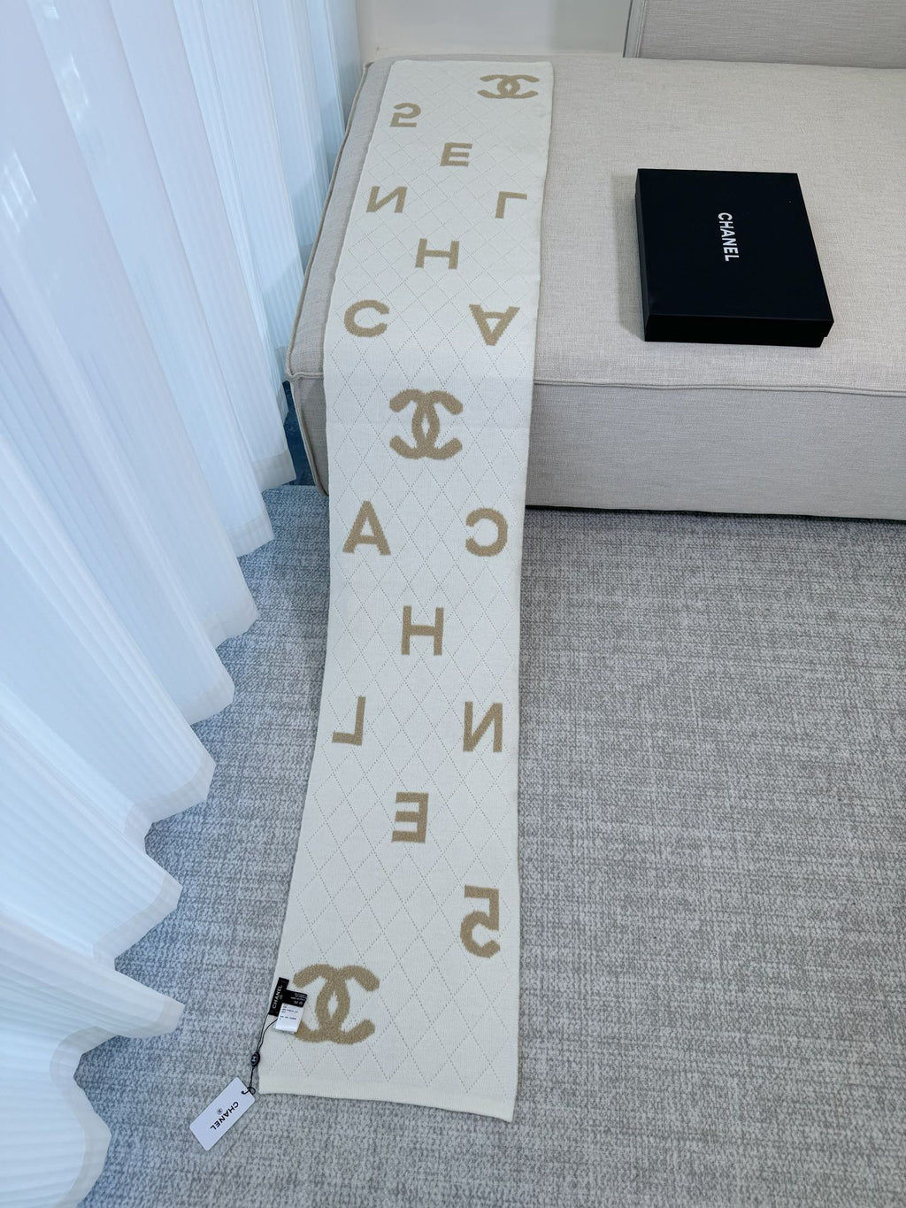 Chanel Jacquard Scarf - 968653424 - Photo 9