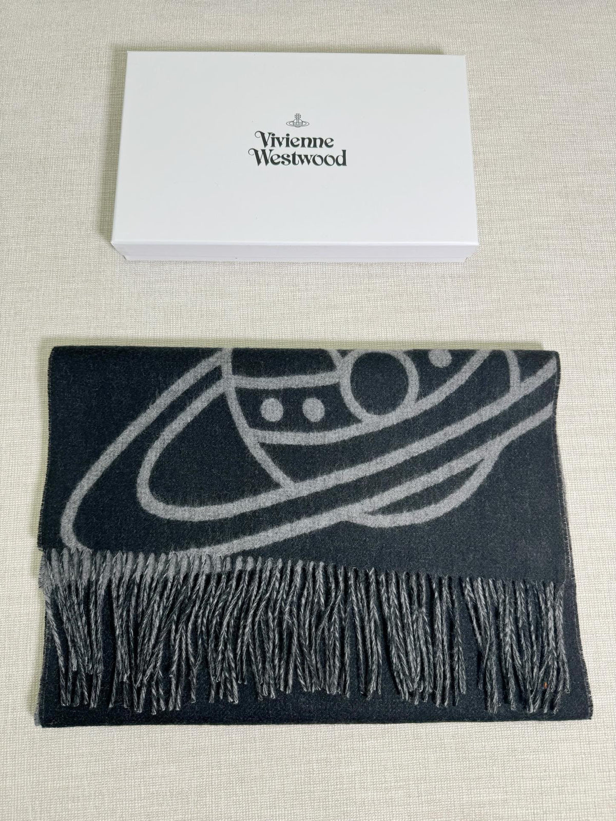 Vivienne Westwood Jacquard Logo Detail Scarf - 973646119 - Photo 9