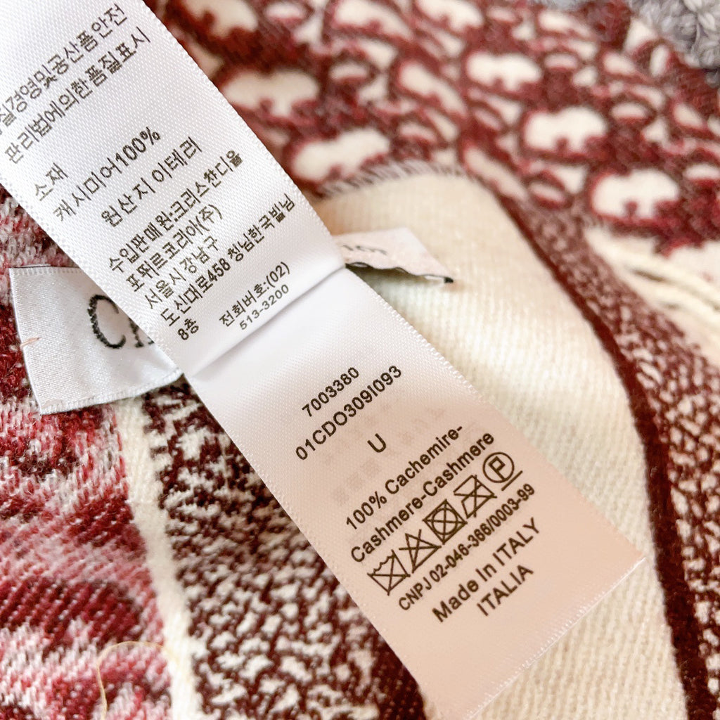 Dior Logo Detail Scarf - 974834882 - Photo 9