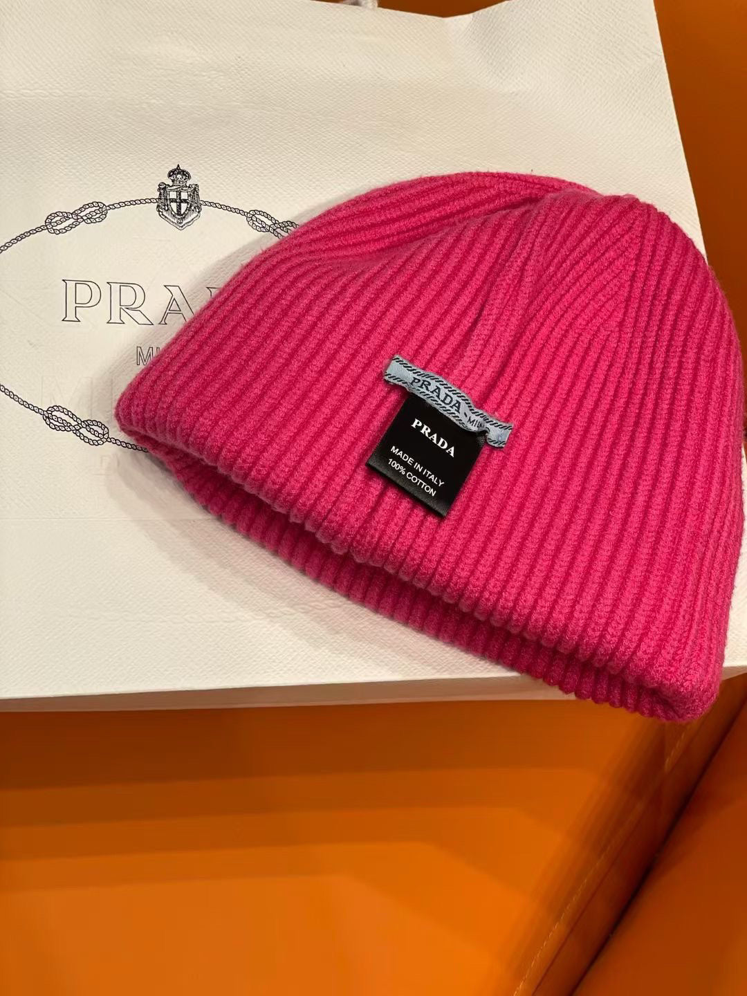 Prada Knit Beanie - 1141790756 - Photo 9