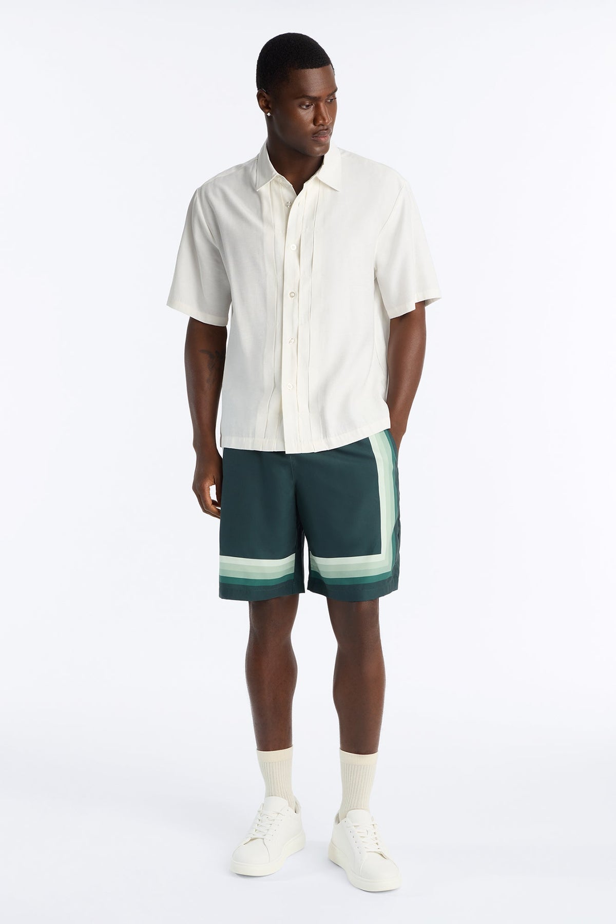 Level Up Relaxed Short - Green/combo image 1